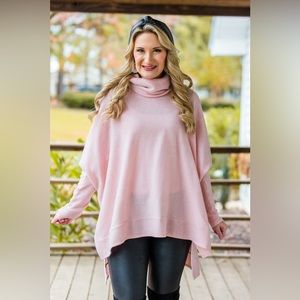 Beautiful BLUSH turtleneck sweater! super cozy 💕